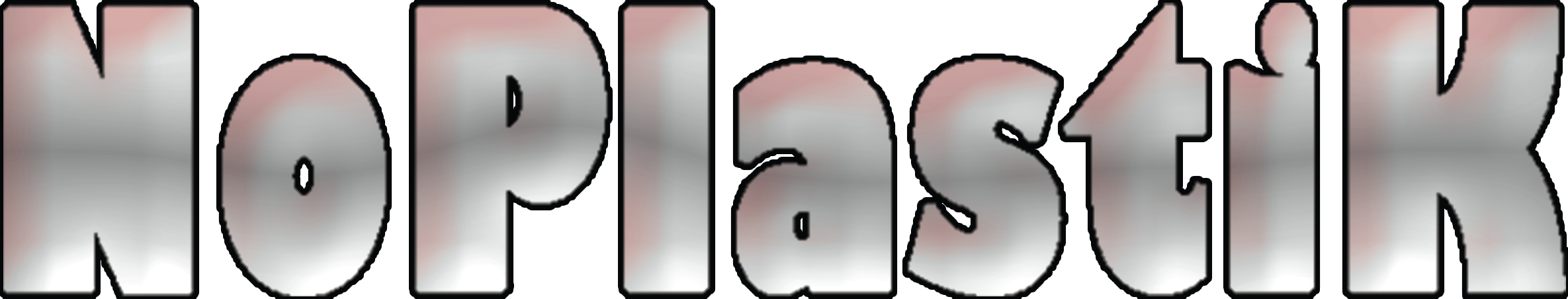 NoPlastiK Logo Rosa Grey